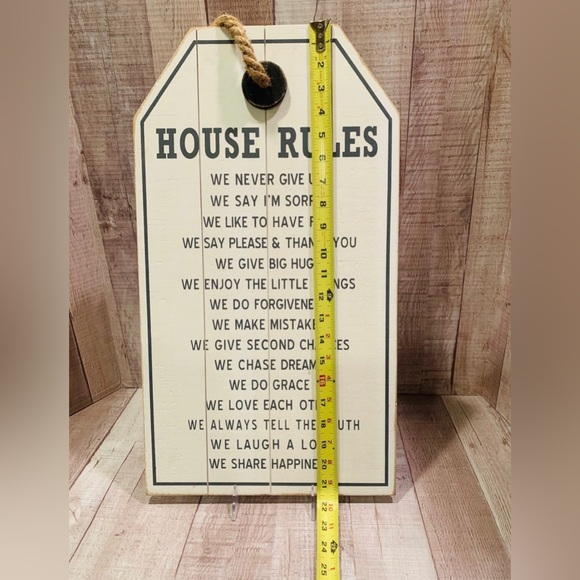 Farmhouse Style House Rules Sign - Picture 4 of 6